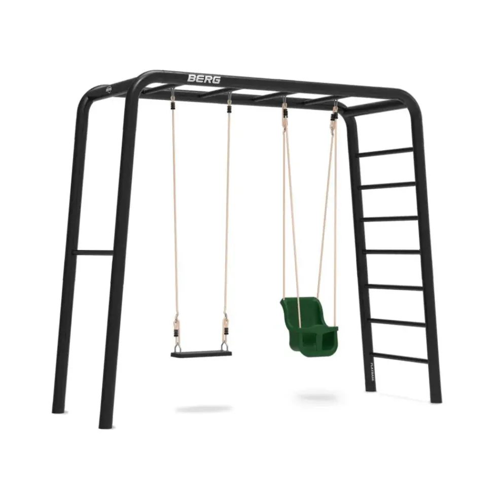 Aire de jeux avec siège bébé et balançoire caoutchouc - Playbase BERG Taille M