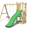 Aire de jeux avec bac à sable et 2 balançoires en bois Funny3 Fungoo