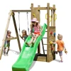 Aire de jeux avec bac à sable et 1 balançoire en bois Funny3 de Fungoo