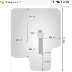 Aire de jeux avec bac à sable et 1 balançoire en bois Funny3 de Fungoo