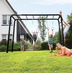 Aire de jeux avec siège bébé, balançoire et trapèze Playbase BERG L
