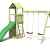 Aire de jeux avec toboggan et 2 balançoires Flappi de chez Fungoo
