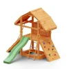 Aire de jeux en bois Buffalo avec mur d'escalade et toboggan de Fungoo