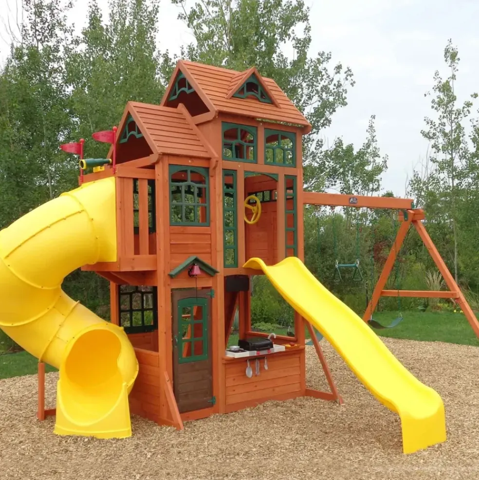 Aire de jeux en bois Canyon Ridge de KidKraft