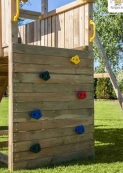 Aire de jeux en bois Carol3 avec toboggan et 1 balançoire de Fungoo
