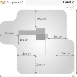 Aire de jeux en bois Carol1 avec toboggan et 1 balançoire de Fungoo