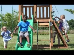 Aire de jeux en bois de cèdre pour 9 enfants Grayson Peak de Backyard