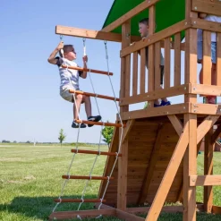 Aire de jeux en bois de cèdre pour 9 enfants Grayson Peak de Backyard
