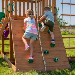 Aire de jeux en bois de cèdre pour 9 enfants Grayson Peak de Backyard