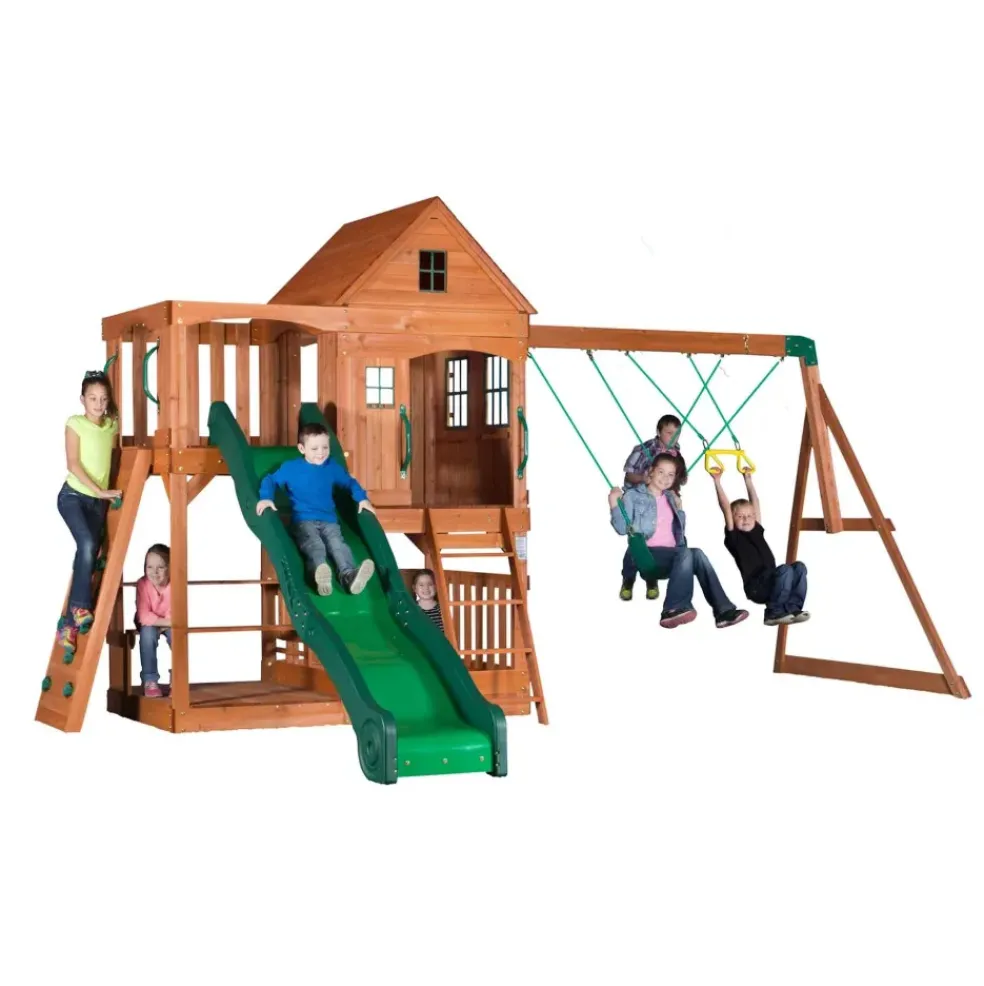 Aire de jeux en bois enfant Hill Crest - Backyard