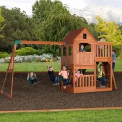 Aire de jeux en bois enfant Hill Crest - Backyard