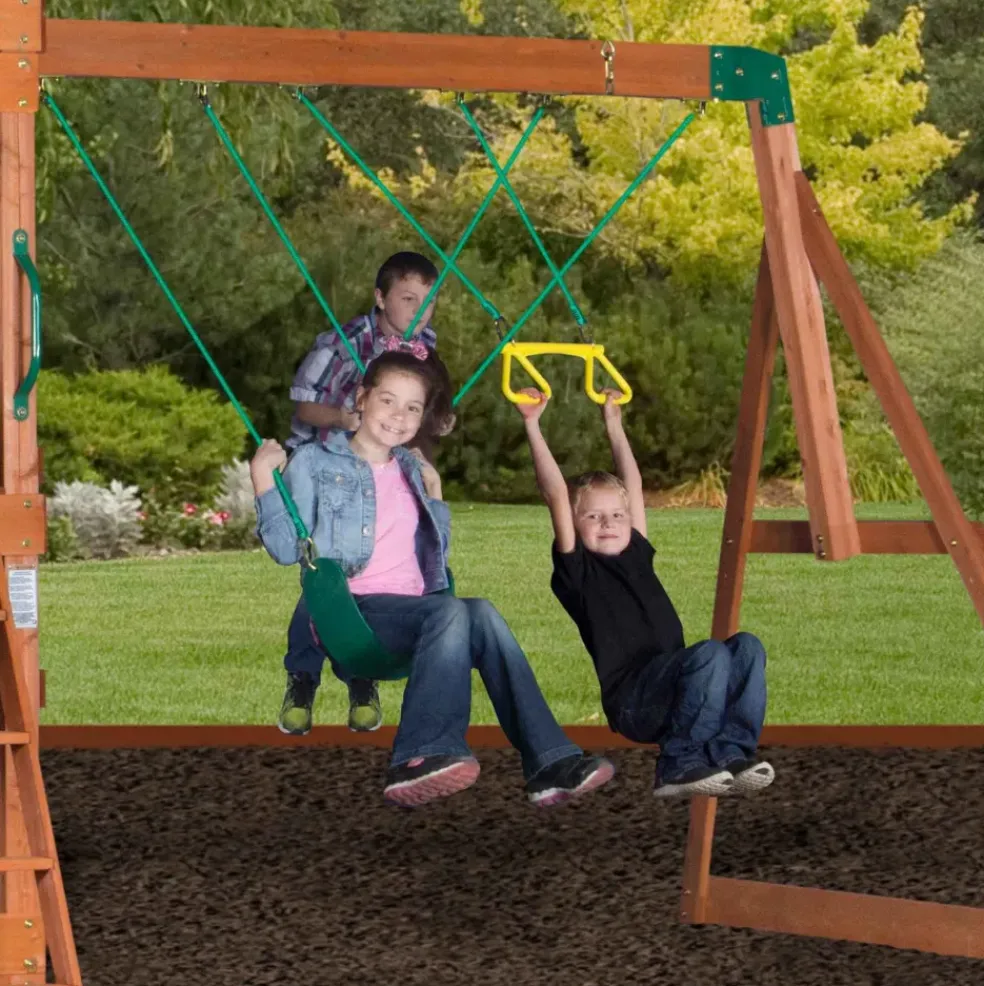 Aire de jeux en bois enfant Hill Crest - Backyard