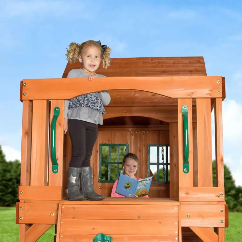 Aire de jeux en bois enfant Hill Crest - Backyard