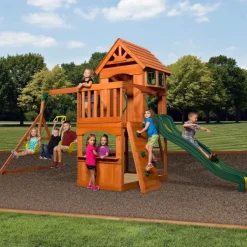 Aire de jeux en bois enfant Atlantic - Backyard