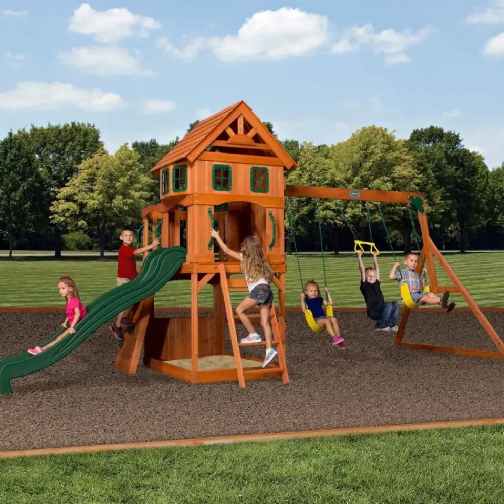 Aire de jeux en bois enfant Atlantic - Backyard