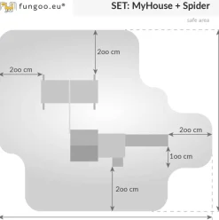 Aire de jeux en bois MyHouse Spider multifonctions de Fungoo