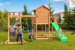 Aire de jeux en bois MySide Spider multifonctions de chez Fungoo