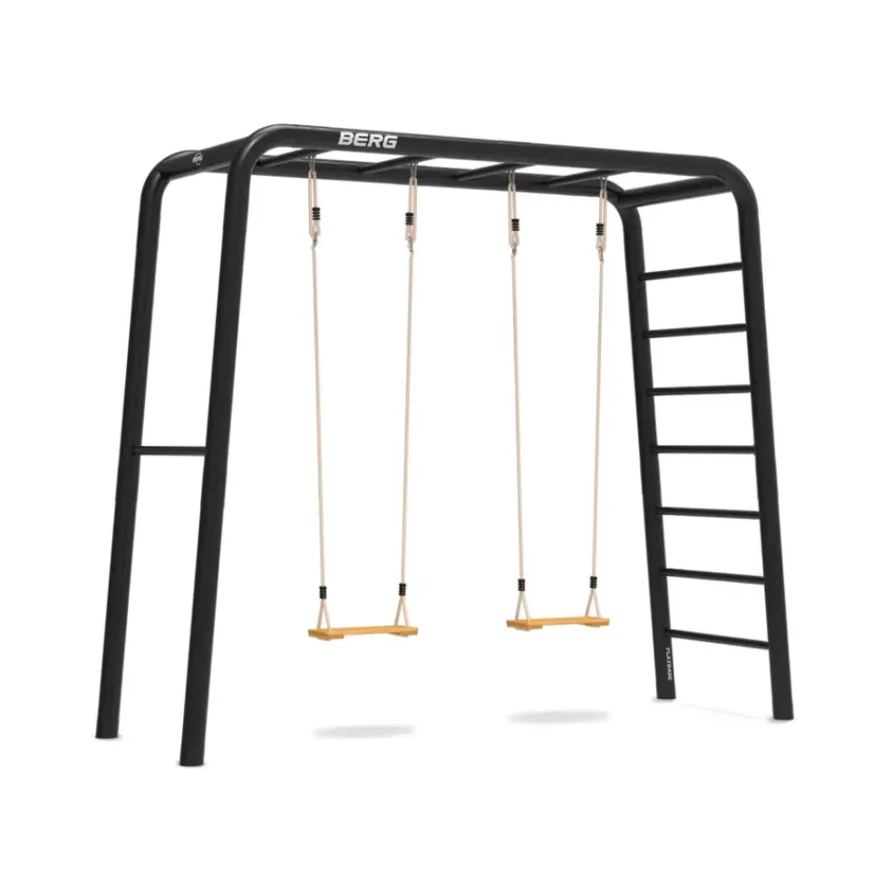 Aire de jeux et sport avec 2 balançoires en bois - Playbase BERG Taille M