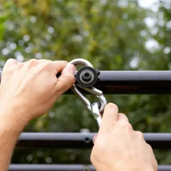 Aire de jeux et sport avec 2 balançoires en bois - Playbase BERG Taille M