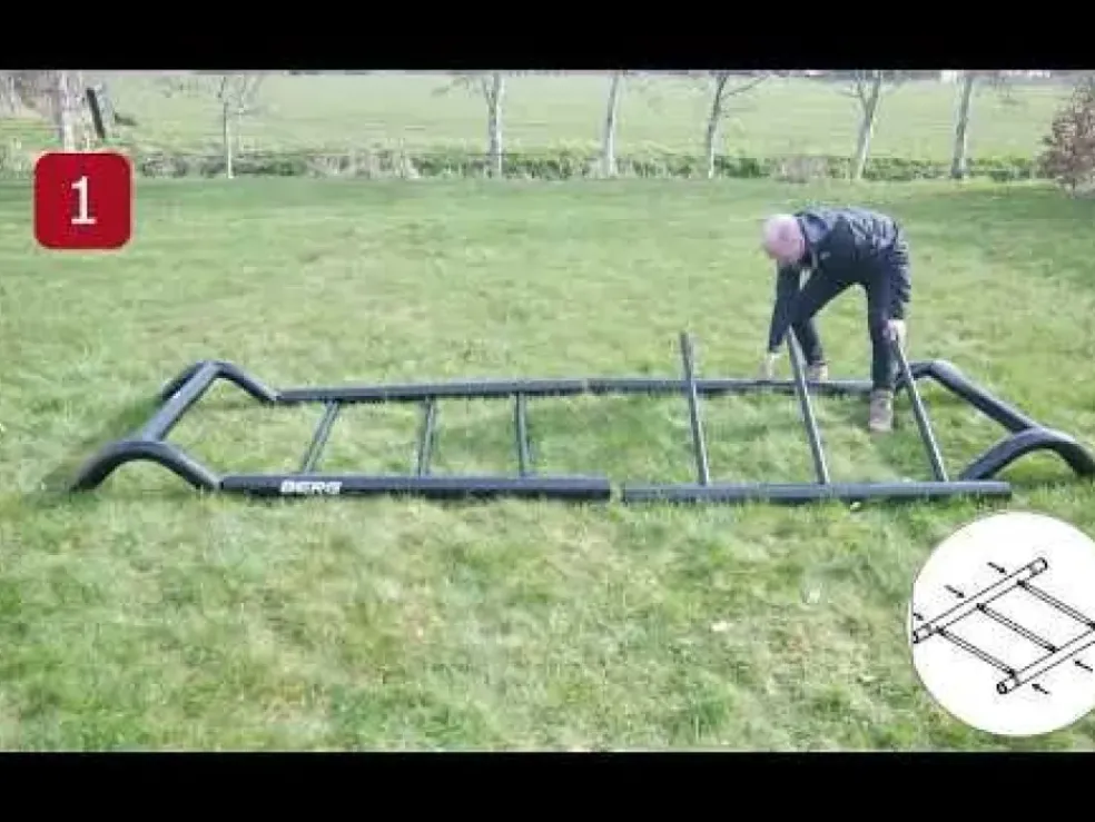 Aire de jeux et sport en métal Taille L - 2 barres - Playbase BERG