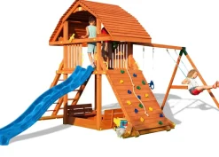 Aire de jeux Giant Move Beach avec toboggan, mur, balançoire de Fungoo