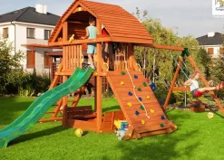 Aire de jeux Giant Move Beach avec toboggan, mur, balançoire de Fungoo