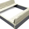 Bac à sable en bois avec bancs - Exit