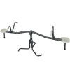 Balançoire double rotative 360° en métal anthracite et crème d'AXI
