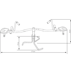 Balançoire double rotative 360° en métal anthracite et crème d'AXI