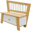 Banc de rangement en bois marron et blanc dès 3 ans Corky d'Axi