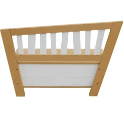 Banc de rangement en bois marron et blanc dès 3 ans Corky d'Axi