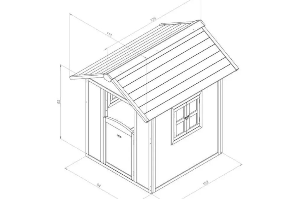 Cabane blanche et grise Sunny Lodge