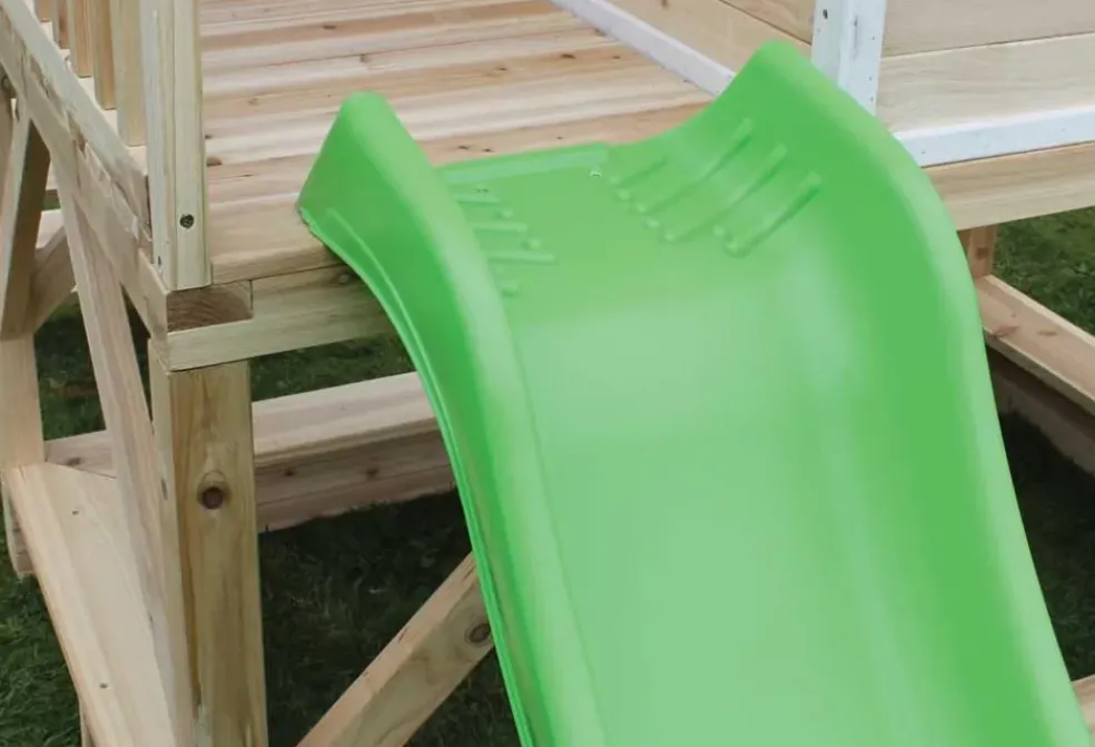 Cabane bois + toboggan Loft 500 Naturel - Exit
