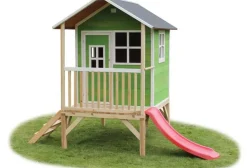 Cabane enfant sur pilotis verte Loft 300 - Exit
