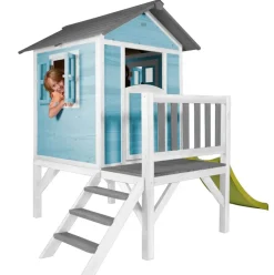 Cabane enfant sur pilotis bleue Lodge XL - Sunny