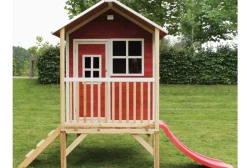 Cabane enfant sur pilotis rouge Loft 300 - Exit