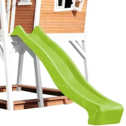Cabane Max de Axi en bois brun/blanc et toboggan
