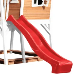 Cabane Max de Axi en bois brun/blanc et toboggan