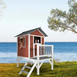 Cabane rouge sur pilotis Lodge XL - Sunny