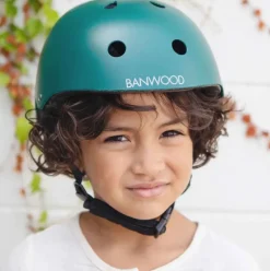 Casque vélo enfant vert foncé Banwood