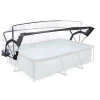 Dôme pour piscine rectangulaire transparent 300 x 200 cm EXIT