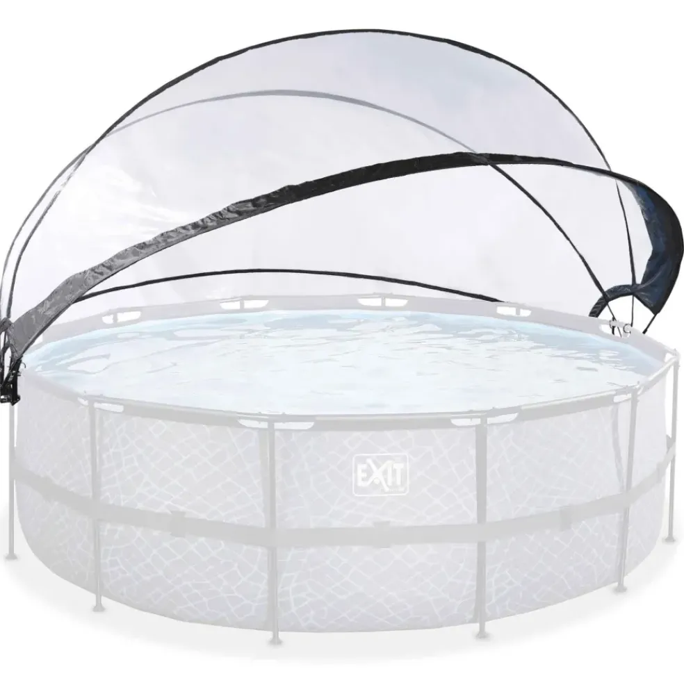 Dôme pour piscine rond transparent 427 cm EXIT