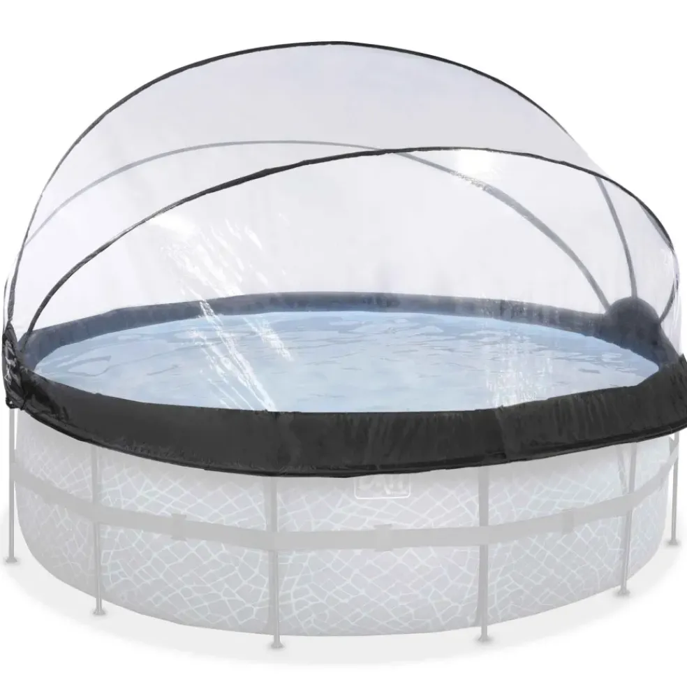 Dôme pour piscine rond transparent 427 cm EXIT