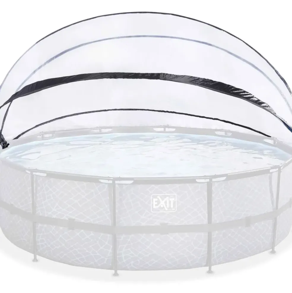 Dôme pour piscine rond transparent 488 cm EXIT