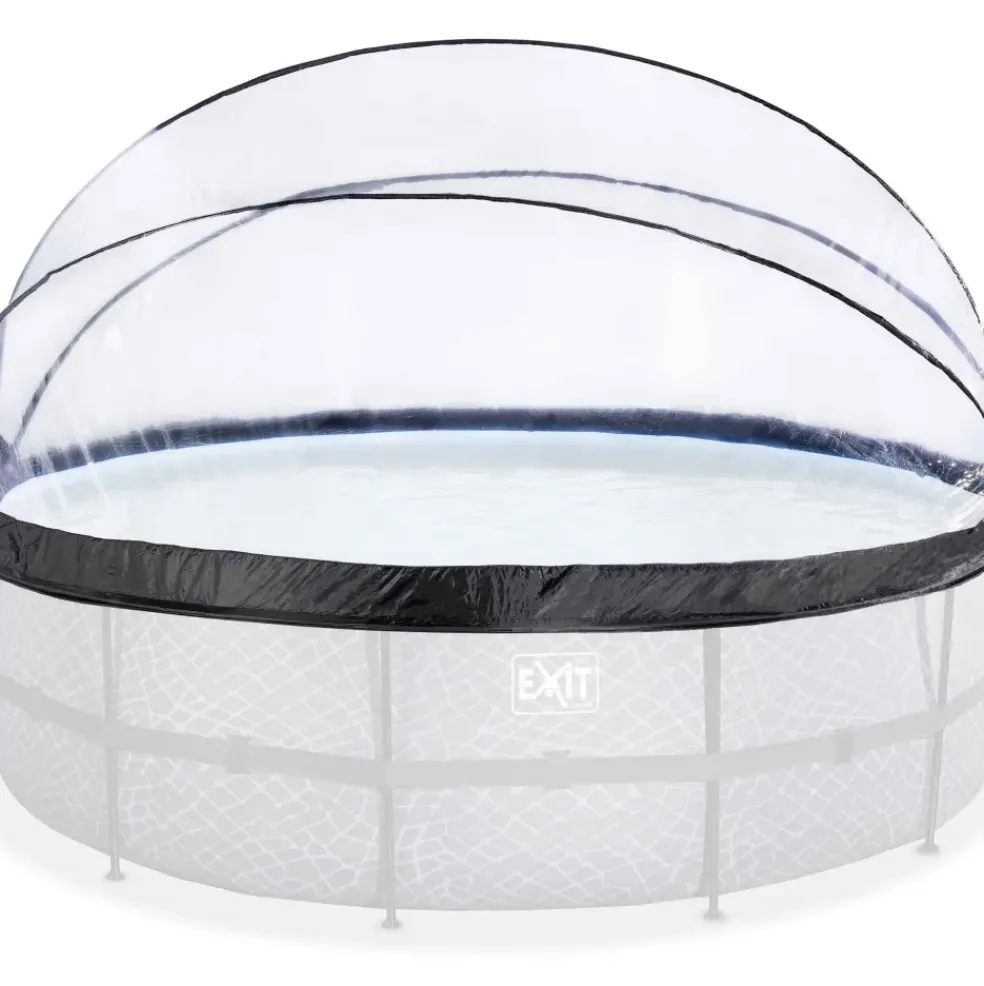 Dôme pour piscine rond transparent 488 cm EXIT