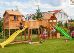 Grande aire de jeux Sized Plaza multiactivités en bois de chez Fungoo