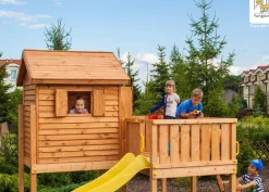 Grande aire de jeux Sized Plaza multiactivités en bois de chez Fungoo