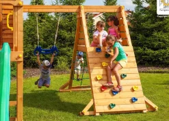 Grande aire de jeux Spider Land multiactivités en bois de chez Fungoo