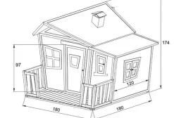 Grande cabane en bois Lisa Axi