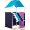 Jeu de construction géant en bois Trigonos Family  Boîte carton Fabriqué en Espagne - 79 pces bleu
